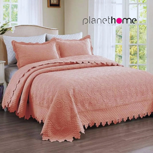 Cubrecama de Verano estilo calado de Colores Sólidos